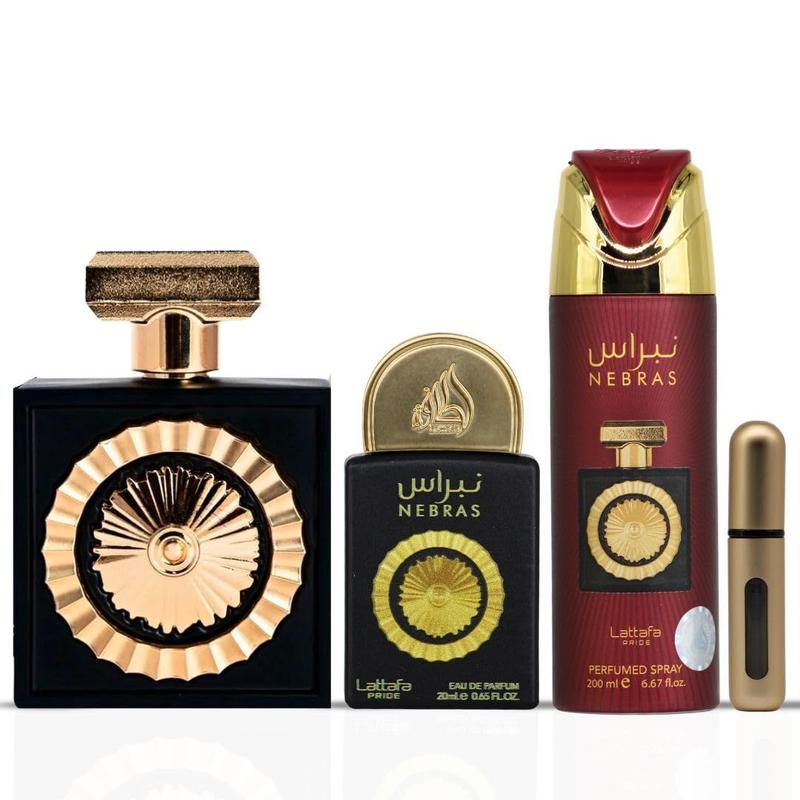 Conjunto de perfume de presente Lattafa Pride Nebras para mulheres
